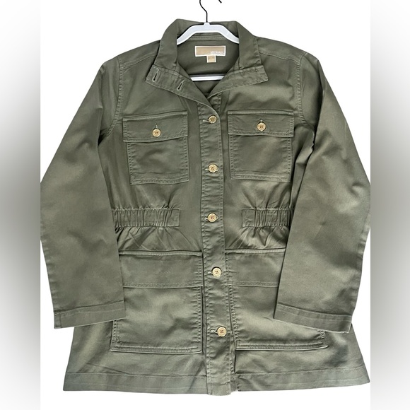 Micheal Kors Olive Green Utility Jacket - Picture 1 of 9